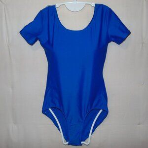 Theatricals Blue Short Sleeve Leotard M